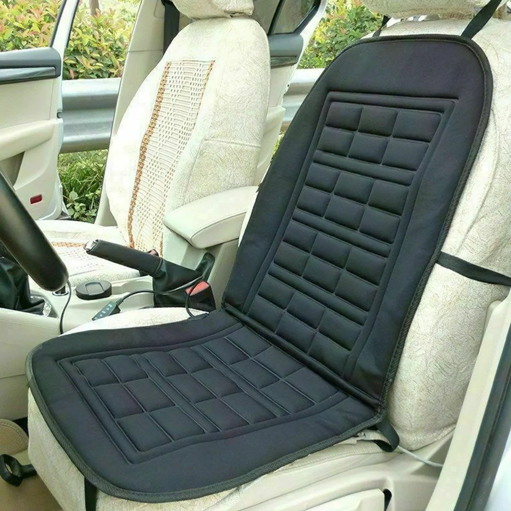 

Heated Seat Cushion for Vehicle Fast Heating Adjustable Temp Soft Material Safe Driver Seat Pad for Winter Driving