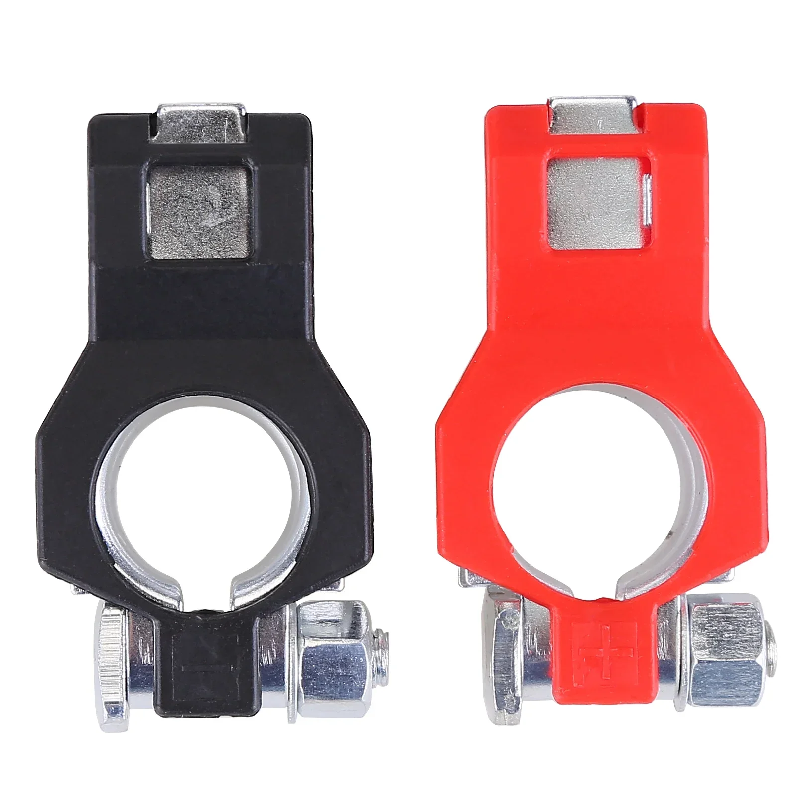 

2pcs Car Battery Terminal Clamp Connectors Positive Negative Release Disconnect