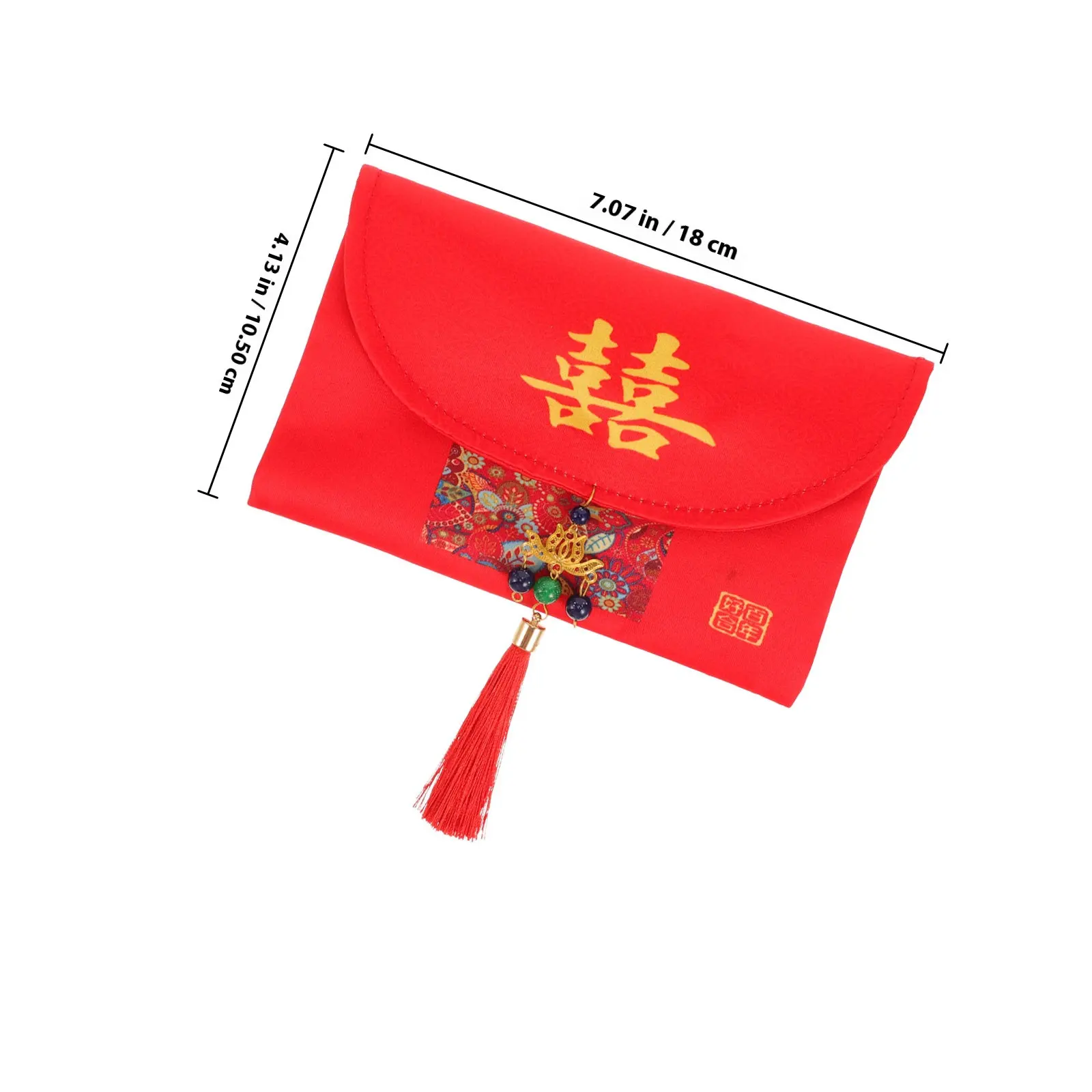 Wedding Red Envelope Fabric Chinese Style Money Packet Traditional Hong Bao Red Packet for Wedding Supplies Events