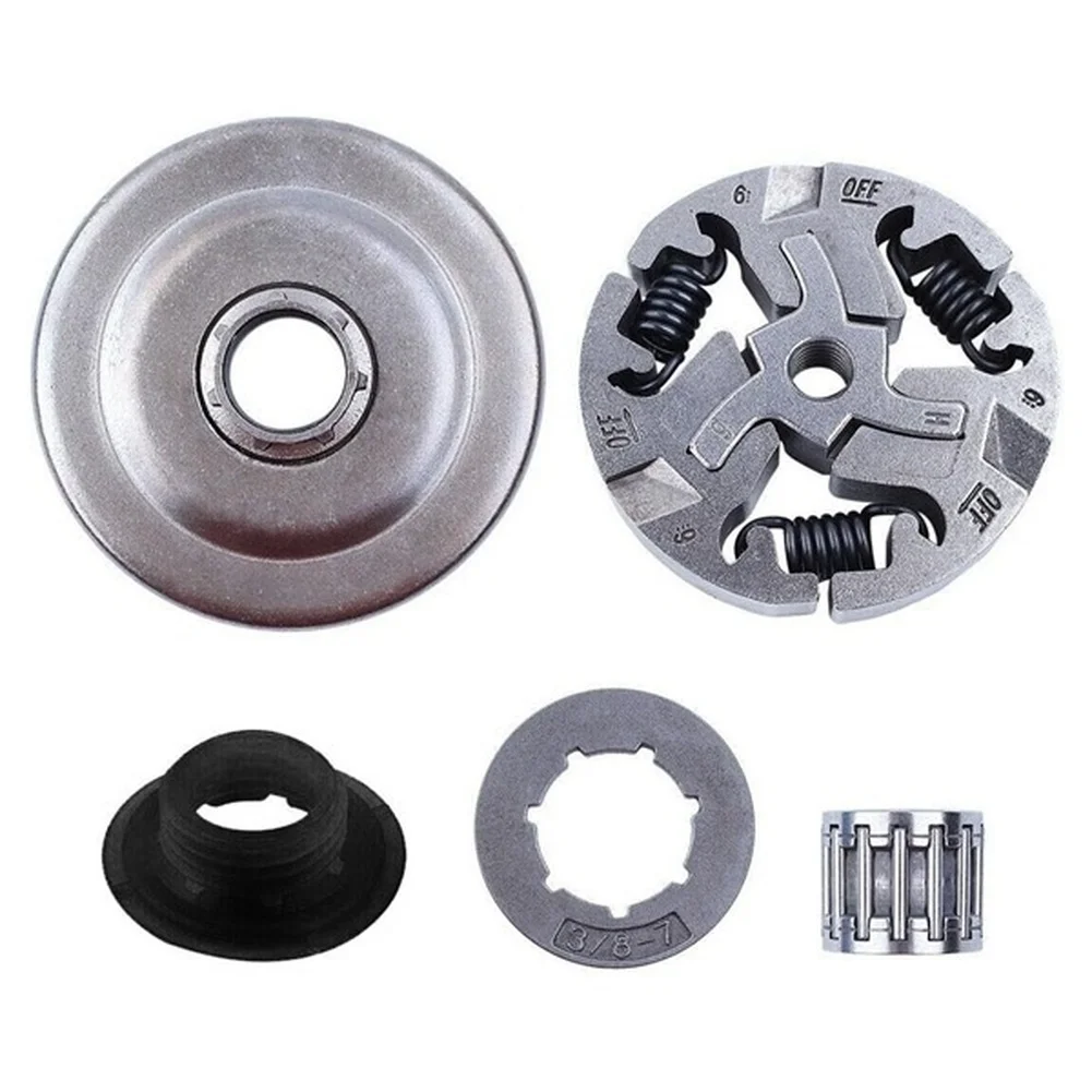 

Комплект сменных деталей для цепной пилы 357 359: Барабан сцепления, 7-зубчатая металлическая пассивная пластина, турбинный ролик - 5 предметов