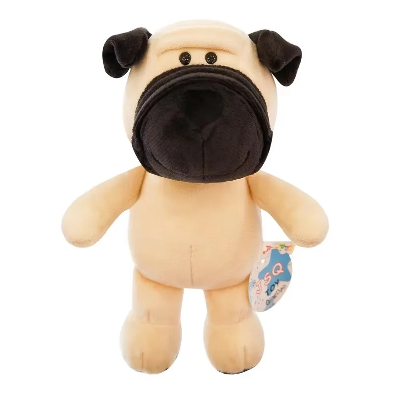 Kawaii Schattige 25Cm Knuffels Voor Kinderen Slapende Partner Jungle Dieren Poppen Olifant Hond Tijger Vos Leeuw Giraf Wasbeer Aap