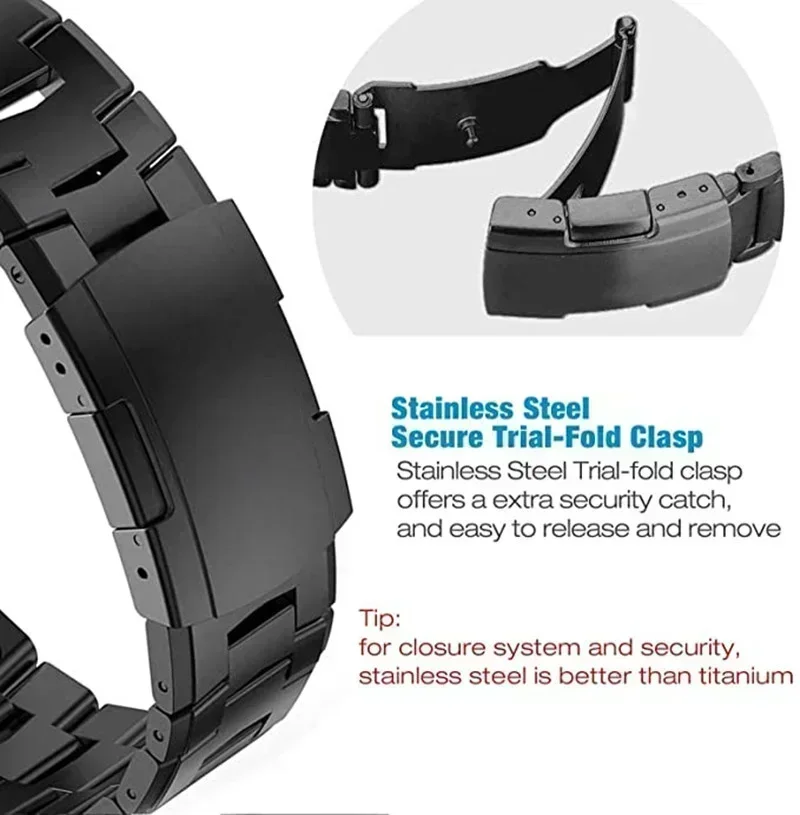22mm 26mm Titanium Alloy Strap For Garmin Fenix 7 7X 6X 6 Pro 5X 5 Plus Quick Release Wristband Enduro 2 MARQ Athlete Bracelet