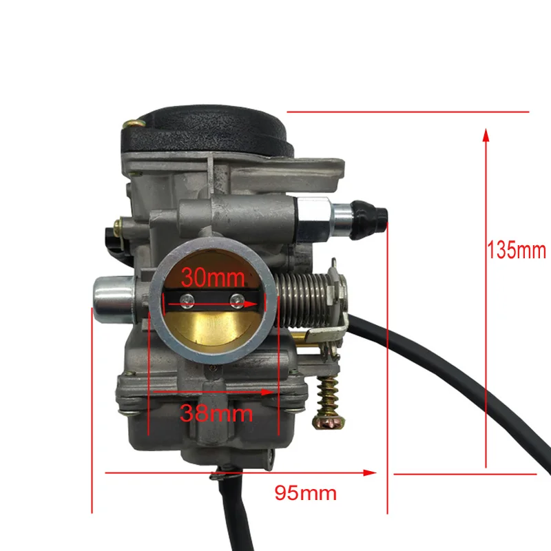 PD30 Size 30mm Motorcycle Carburator JIANSHE LONCIN BASHAN ATV250 JS250 ATV250 Qingqi QM250GY GXT250 Manual Choke Version