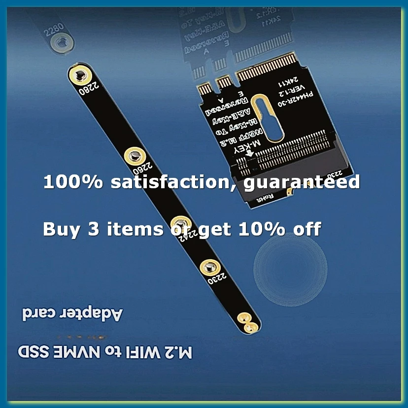 PCIE 4.0 M.2 NVME Adapter SSD PCIE Adapter Installation for 2230 2242 2260 2280 M2 NVME SSD Riser Card-DTB3