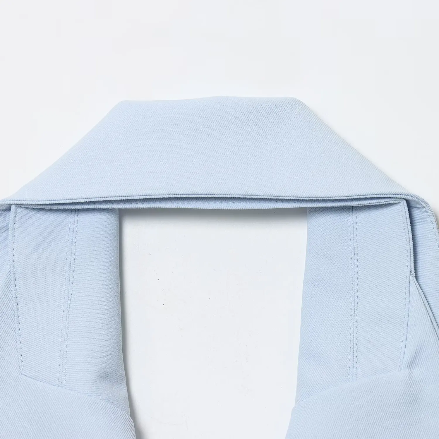 KASLEAD Новый женский модный комплект с подвесным воротником, жилет с двойными лацканами, плиссированные брюки, европейские длинные брюки, осенняя коллекция