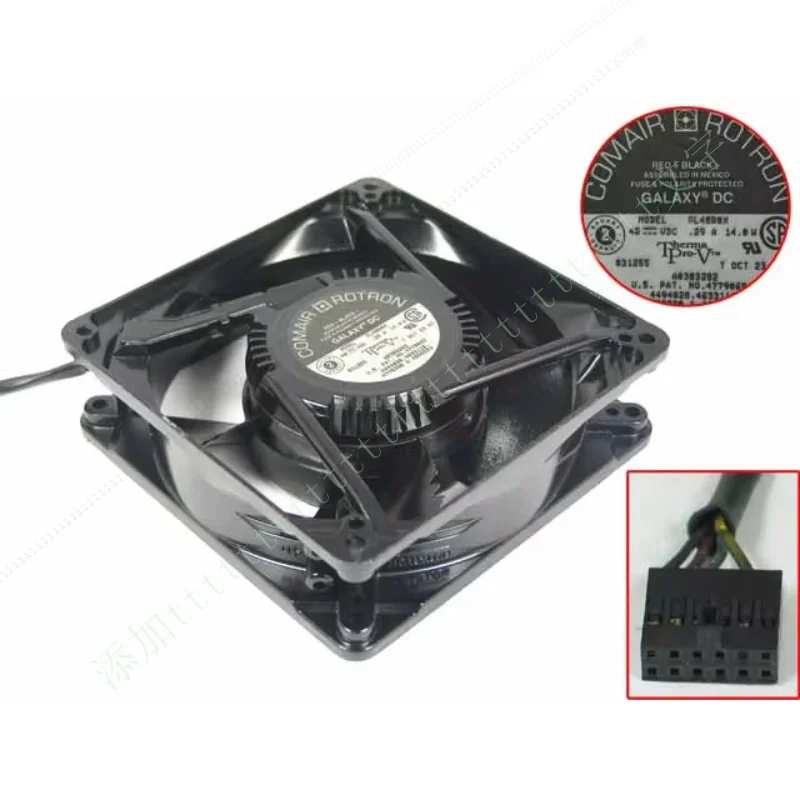 

W FOR GL48R0X DC 48V 0.29A 127x127x38mm 4-Wire Server Cooling Fan