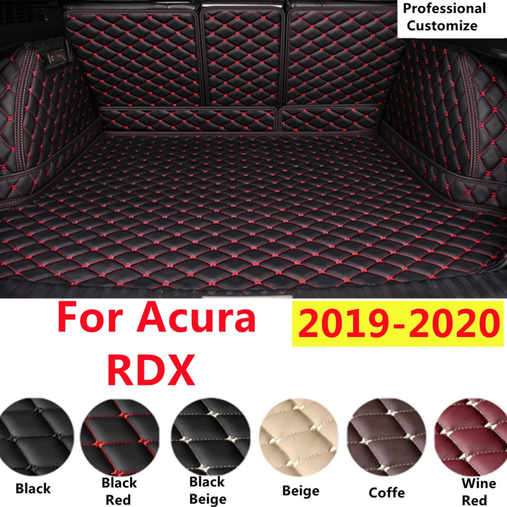 

SJ Full Set Custom Fit For Acura RDX 2020 2019 YEAR Auto Fittings Car Trunk Mat Tail Boot Tray Liner Rear Cargo XPE Leather