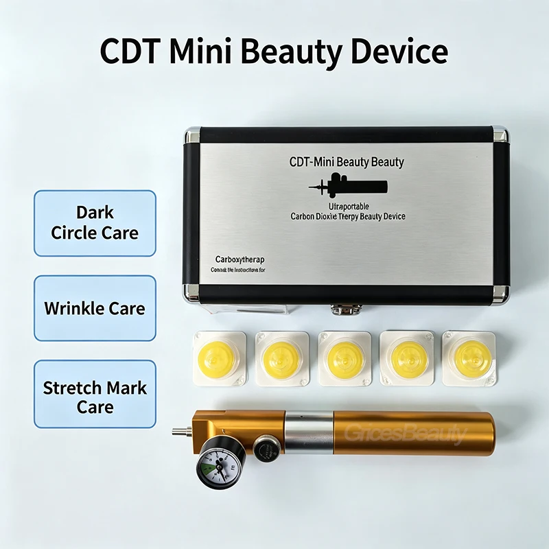 Mini Handheld Carboxytherapy Device Portable CO2 Carboxy Therapy Machine Stretch Mark Reduction Wrinkle Removal Dark Circle