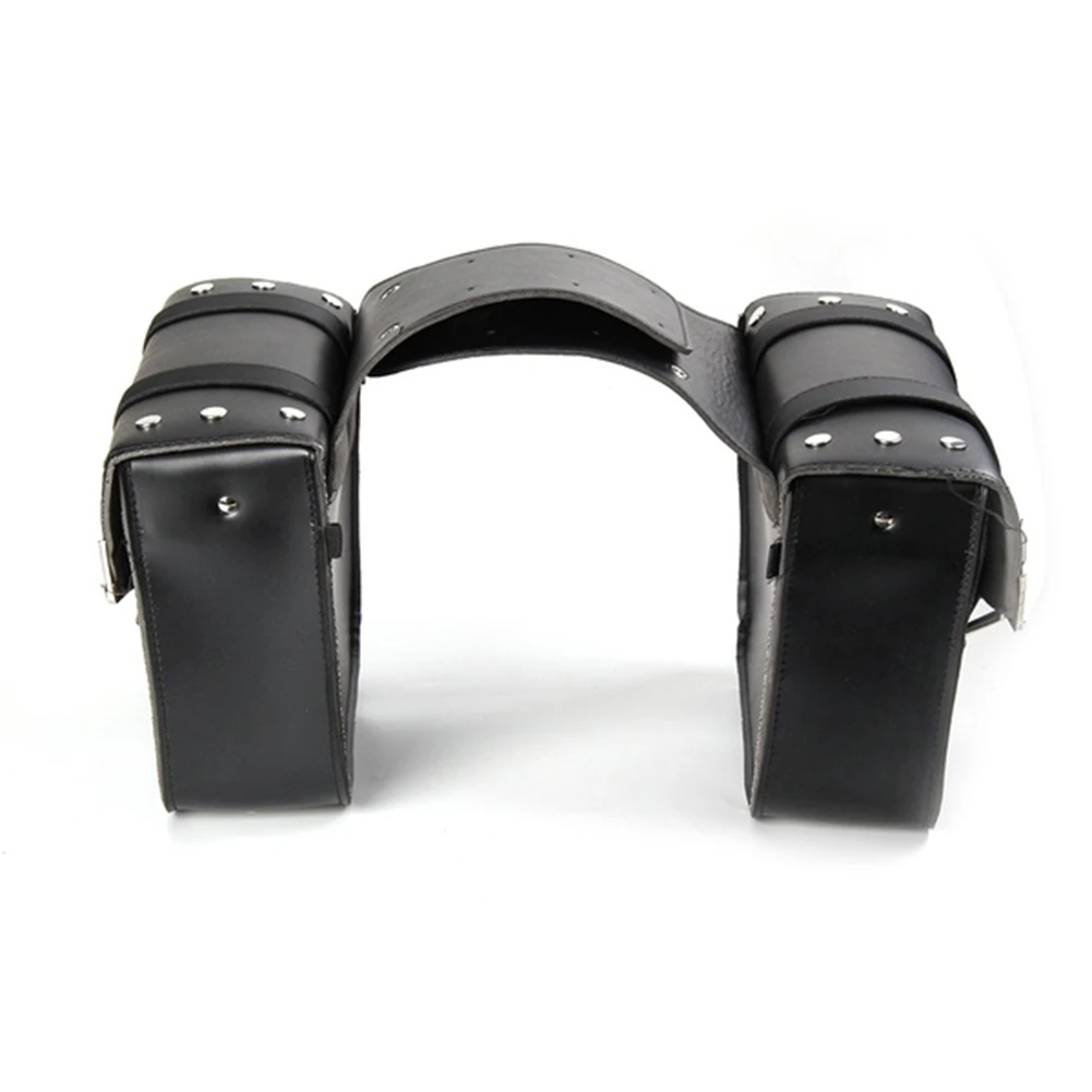 

Мотоциклетные седельные сумки из искусственной кожи, сумки для инструментов — левый и правый чехол, универсальный комплект из 2 предметов