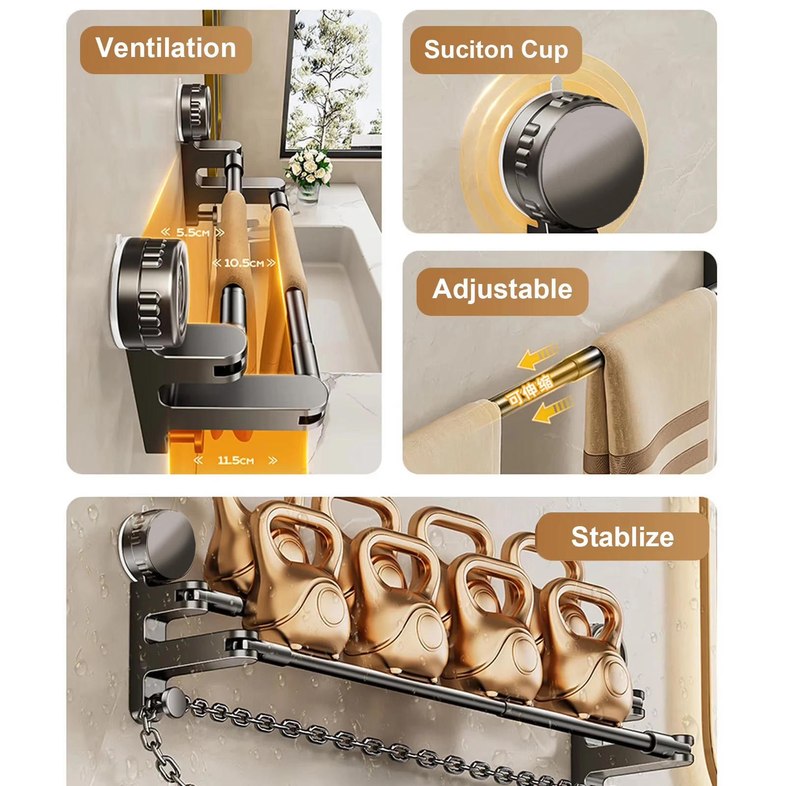 Thumbnail 4 - #9 Trending Wall Mounted Towel Hooks Right Now