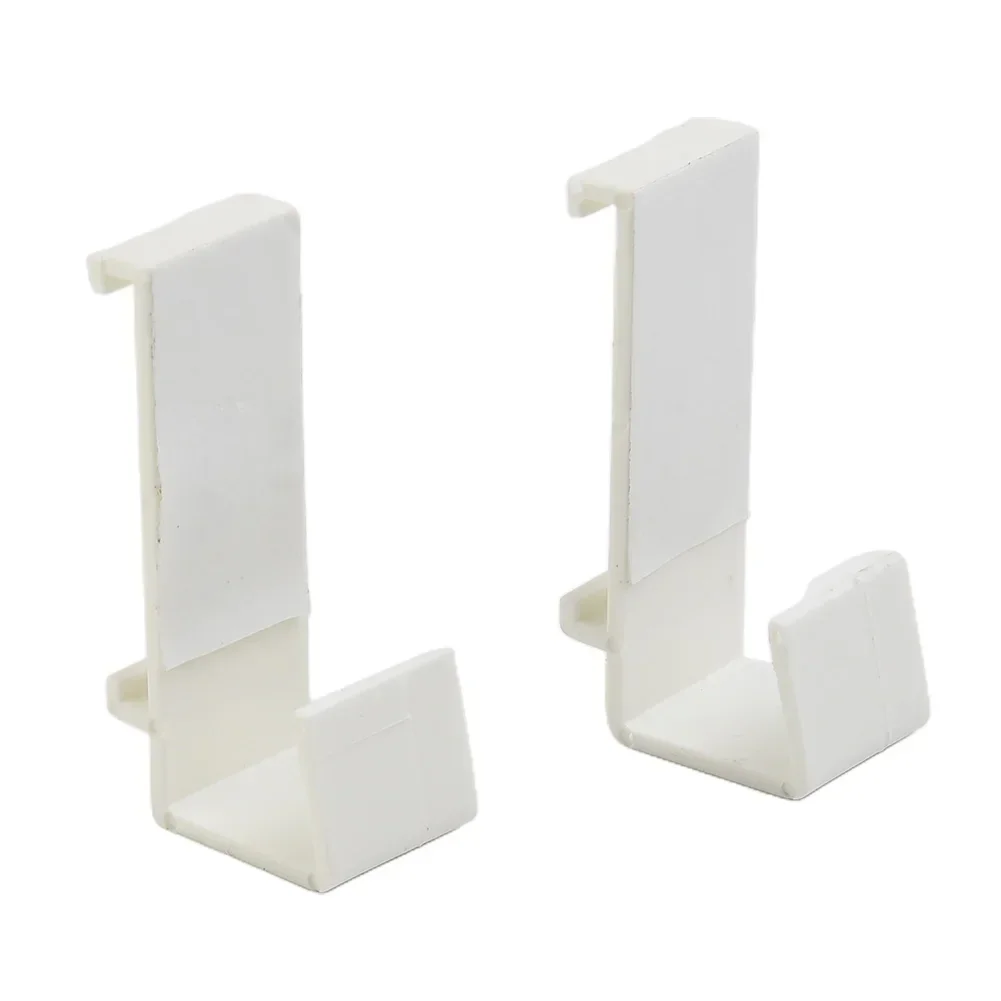 2/10/20PCS Curtain Drapery Clips Double Roller Blind Clamp Carrier Without Drilling Sash Door Holder 17mm Curtain Hook Accessory