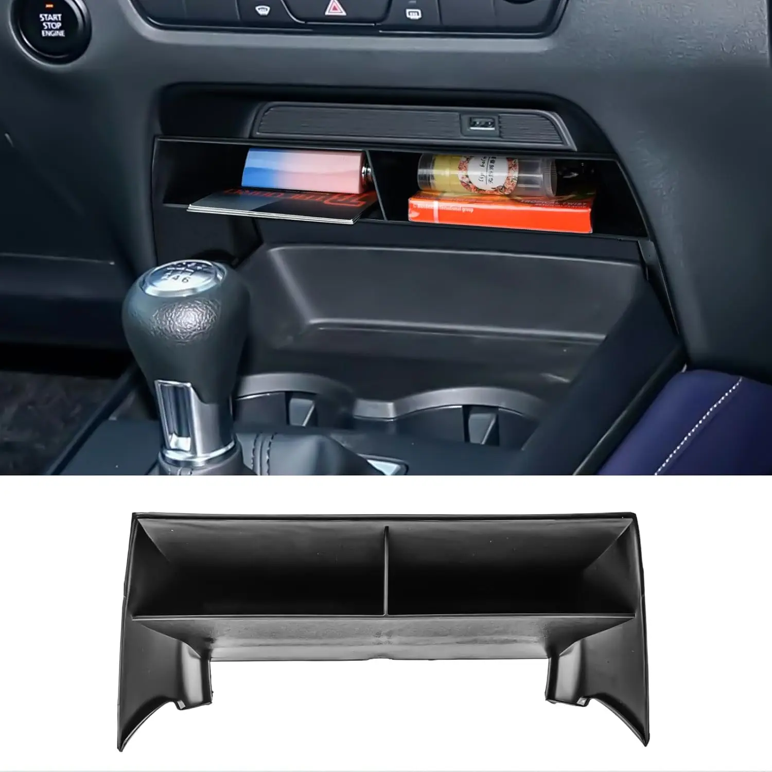 

TACOBRO Center Console Tray For 2020 2021 2022 2023 2024 2025 Mazda CX-30 Accessories Insert Organizer Secondary Compartment Box