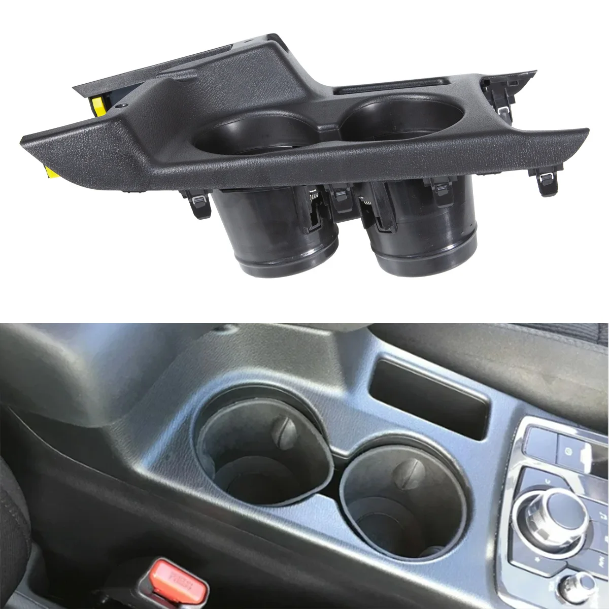 

Center Console Cup Holder Case Insert Assly For Mazda CX-5 CX5 2016 Car Accessories KA0G-64-630A-02