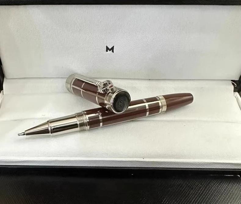 

Роскошная шариковая ручка M. Ballpoint - Изысканная металлическая ручка в деловом стиле с отделкой под старинное серебро (футляр для ручки не входит в комплект)