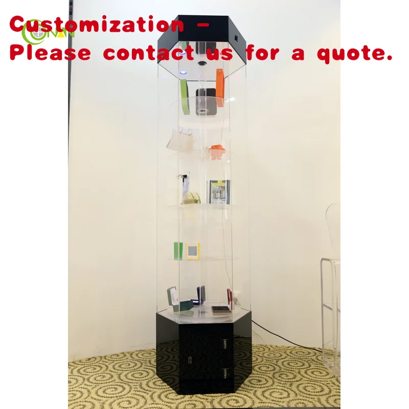 custom.Shopping Mall Furniture Retail Display Tower Stand Jewelry Display Standing Display