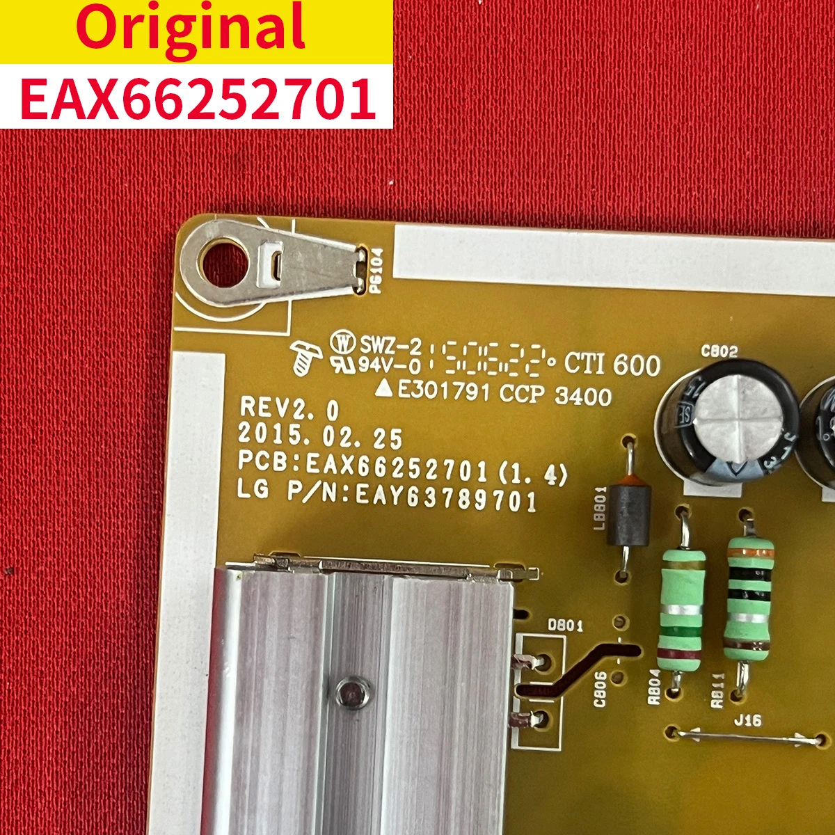 

For TV 49UF6600-CD Power board EAY63789701 EAX66252701(1.4) P49BIU-15CH2