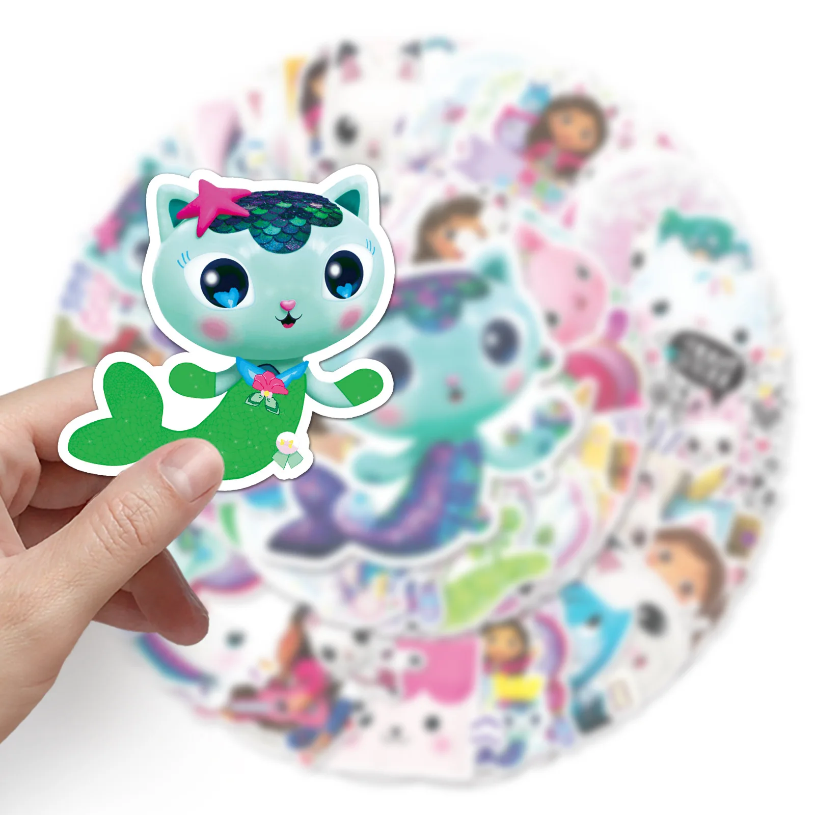 

10/30/50PCS Cartoon Animation Gabby's Dollhouse Stickers Cute Fun Doodle Waterproof DIY Scooter Motorcycle Helmet Diary Guitar