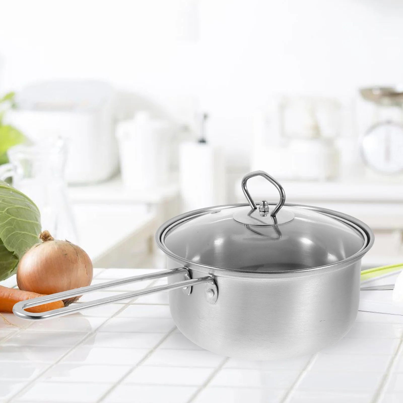 

Набор кастрюль из нержавеющей стали 430, маленькая кастрюля, сковорода с толстым дном, сковорода для супа, молока, кухонная утварь