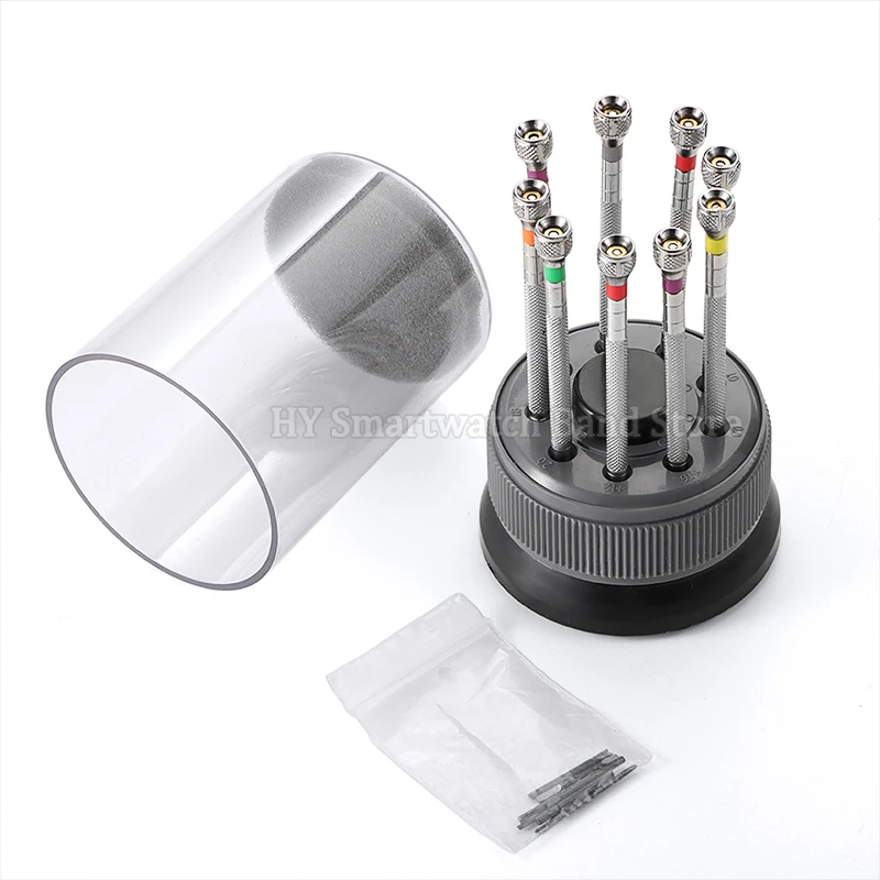 9Pcs 0.8mm-2.0mm Screwdriver Set Tool for Watchmaker Removal Watch Repair Kit Replacement Watchmaker Watch Repair Tool Accessory