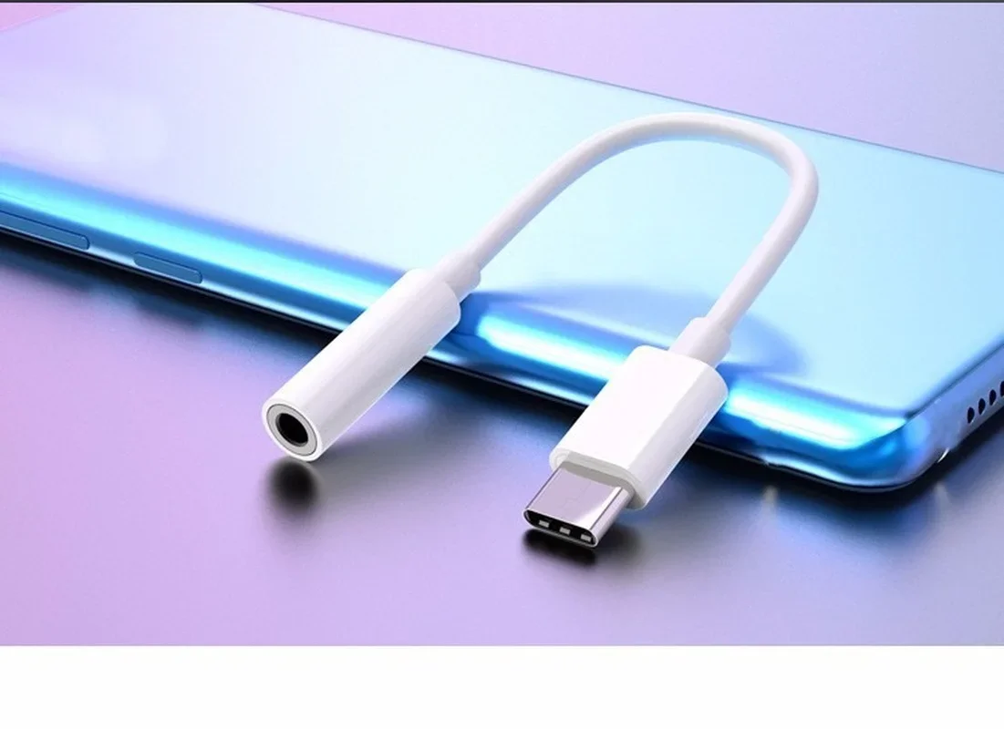 2pcs USB Type C To 3.5mm Audio Jack Adapter For Wired Headphones Connecting Cellphones Type C To Earphones Cable Adapters