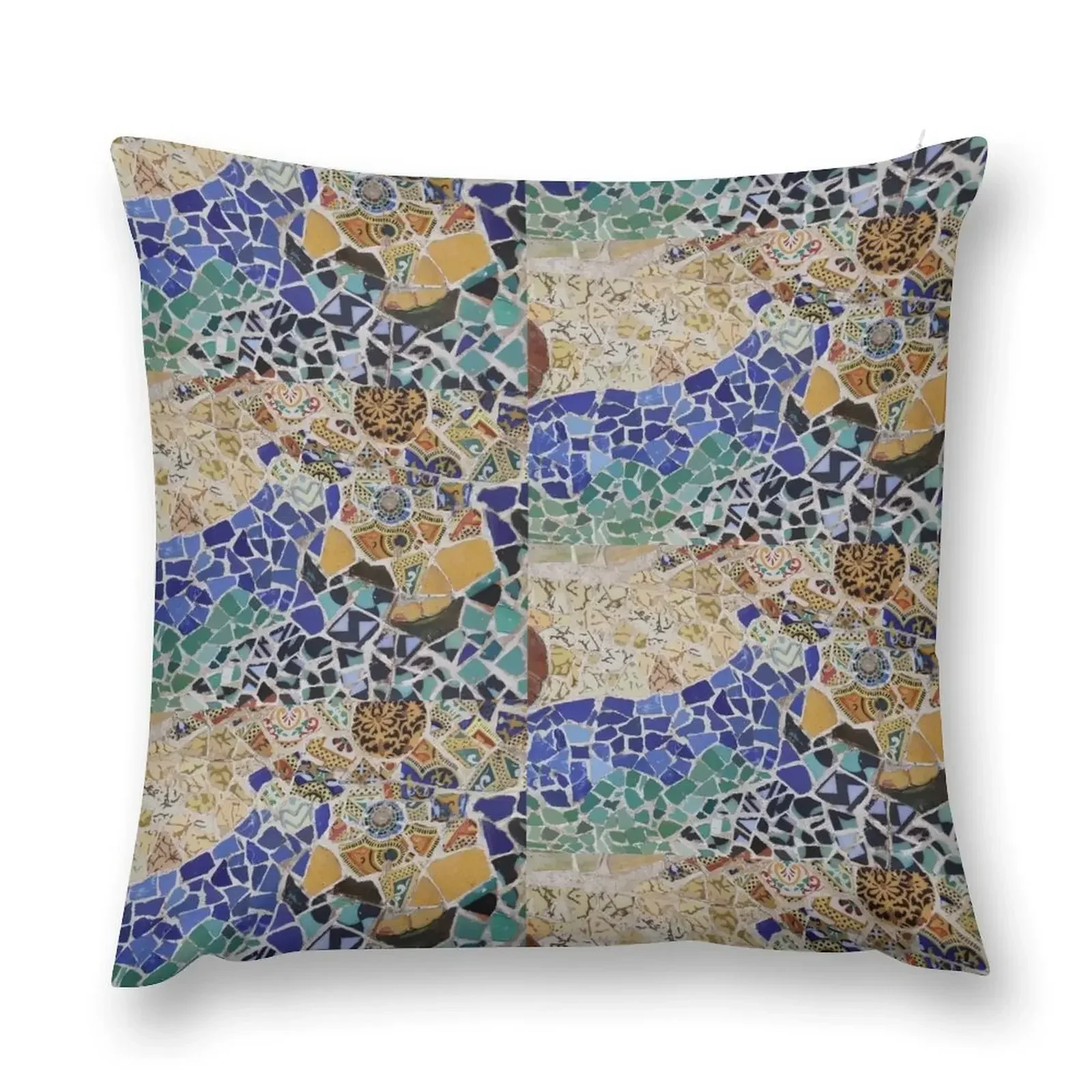 

Antoni Gaudì Mosaic - Park Guell Throw Pillow Cushions Cover Sofas Covers Cushion Cover For Sofa Pillow Case Christmas pillow