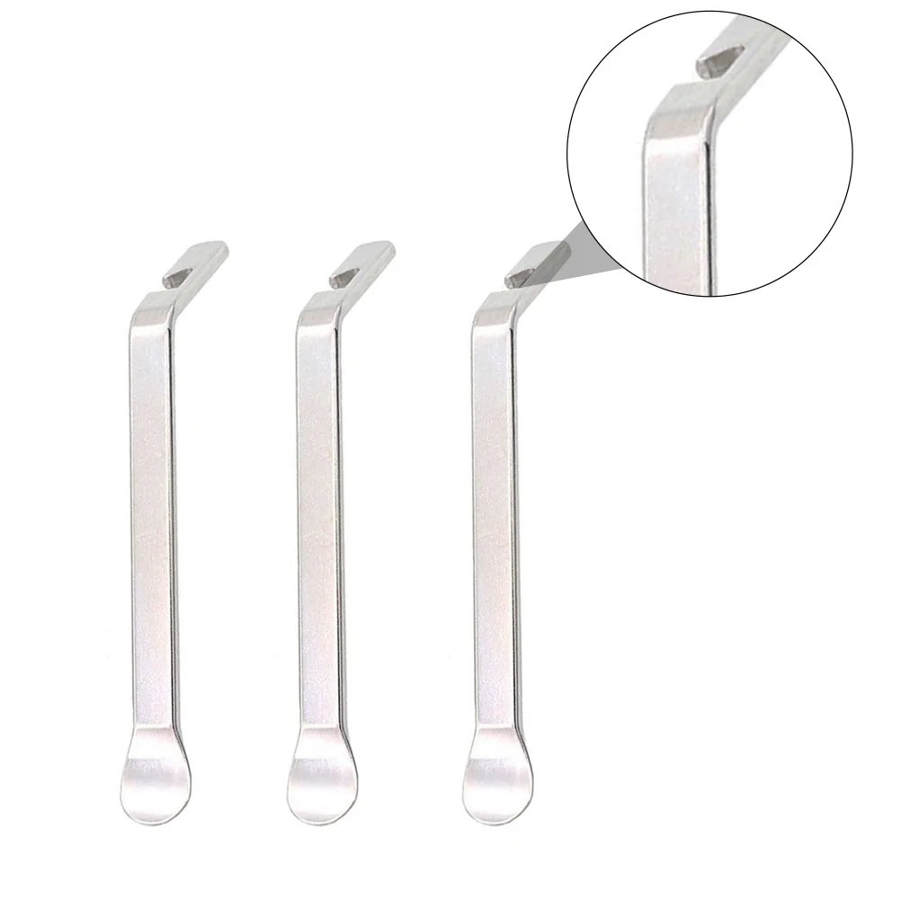 3 قطعة رافعة الإطارات الفولاذية عالية القوة أداة إصلاح الدراجة خفيفة الوزن المحمولة للطرق الجبلية عجلات قابلة للطي تغيير الإطارات حدق #4