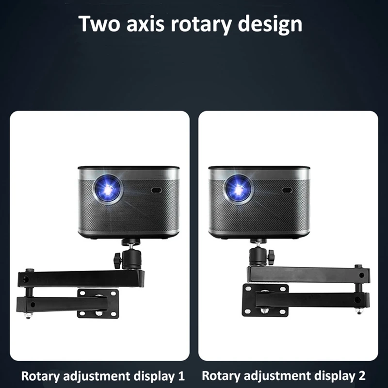 Foldable Projector Wall Mount Universal Adjustable Ceiling Wall Projector Mount Stand Projectors Bracket Support-DT30