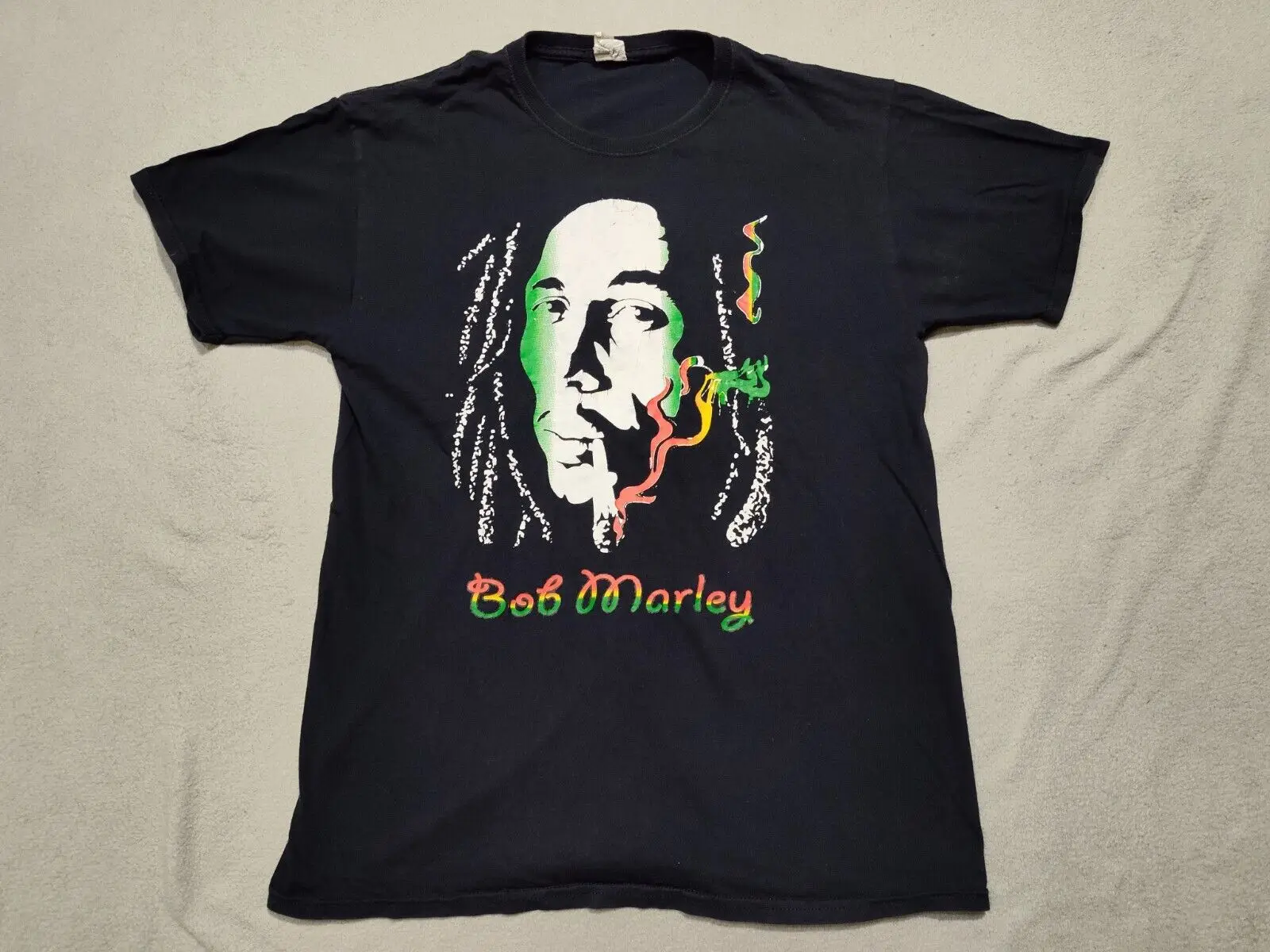 Vintage Bob Marley Kaya Man T Shirt Size Medium Black