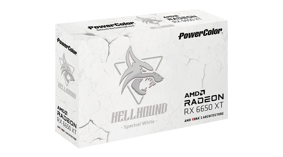 Brand New POWERCOLOR Hellhound Spectral White AMD Radeon RX 6650 xt hot sell graphics card amd rx 6650xt