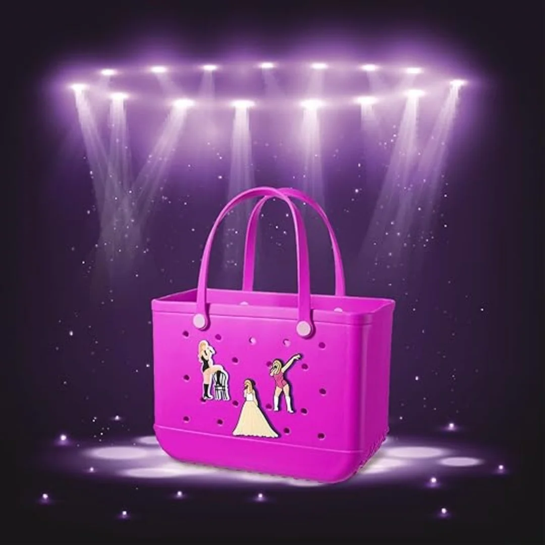 3 Pcs Decoration Accessories for Beach Bag Classic Singer  Bag Charms Compatible with Bo Bag Original All Models, Insert