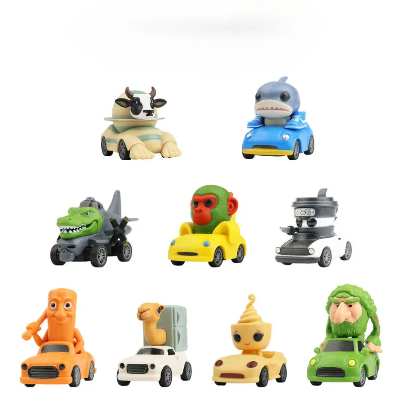 

Итальянские игрушки Brainrot, милые фигурки, мультяшные пластиковые модели автомобилей, игрушки, настольное украшение для детей, подарки на день рождения, Рождество