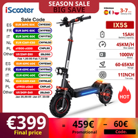 iScooter ix5s 1000W Powerful Electric Scooter 15AH Battery Adult Electric Scooter 45km/h Electric Kick Scooter