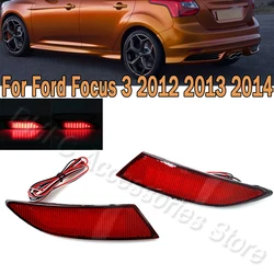1Pair LED Brake Light Rear Bumper Reflector Warning Lamp Stop Lamp Car Styling For Ford Focus 3 2012 2013 2014 Sedan Hatchback