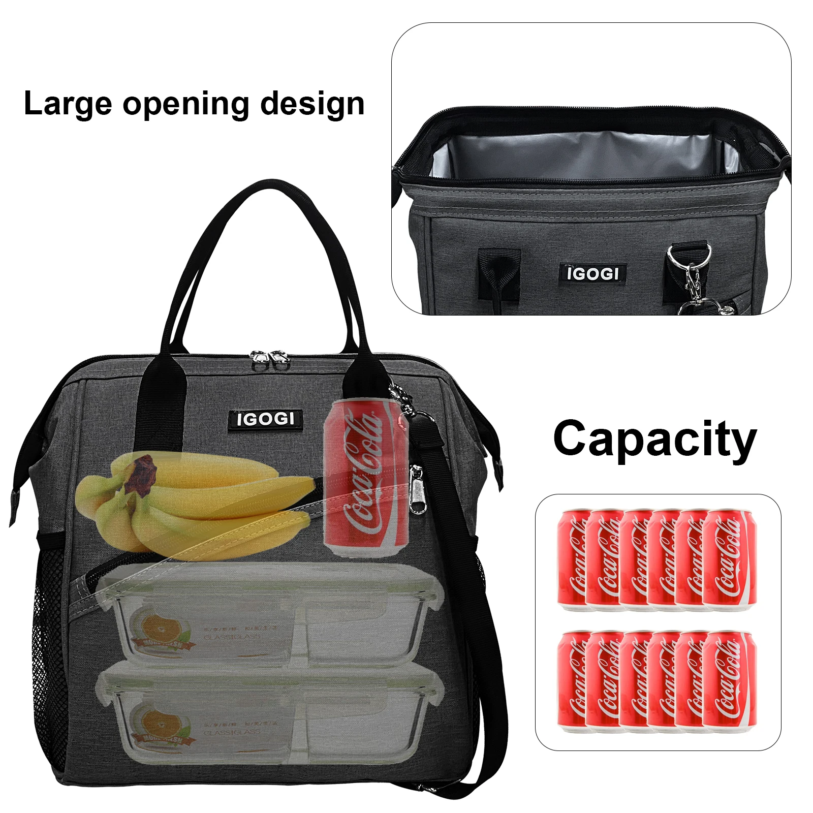 Women Lunch Bags Food Fresh Keep Cooler New Men Kids Picnic Travel Storage Icepack Thermal Insulated Fashion Lunch Box