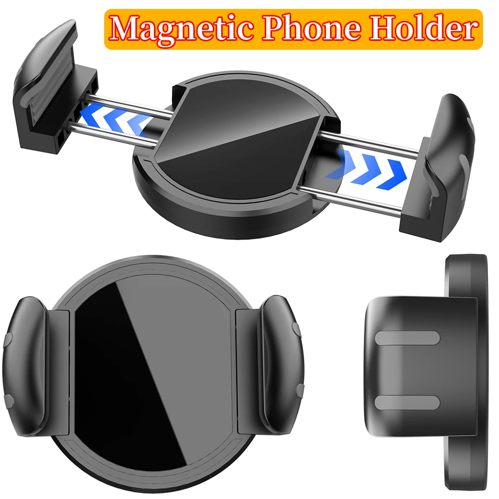 Universal Magnetic Phone Clamp for MagSafe Magnetic Golf Cart Phone Clip for Kitchen Refrigerator Bathroom