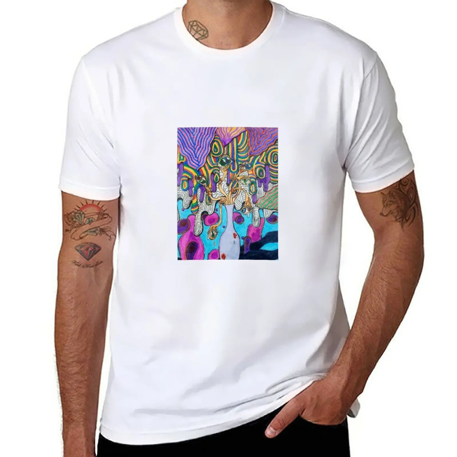 New Surreal Vase T-Shirt graphics t shirt shirts graphic tees Aesthetic clothing oversized t shirt Men's t-shirt