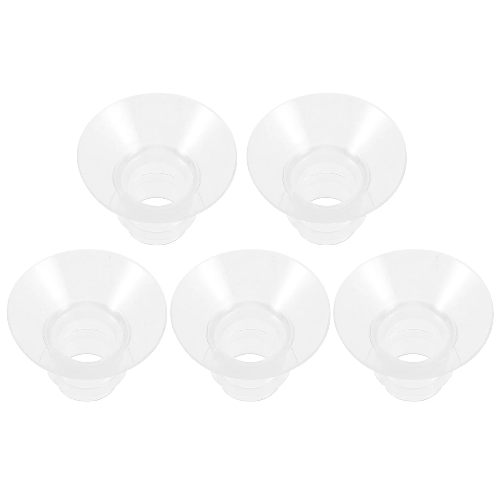 

5 Pcs Breast Horn Size Converter Wearable Flange Inserts Universal for Replacement Parts Silica Gel Mother