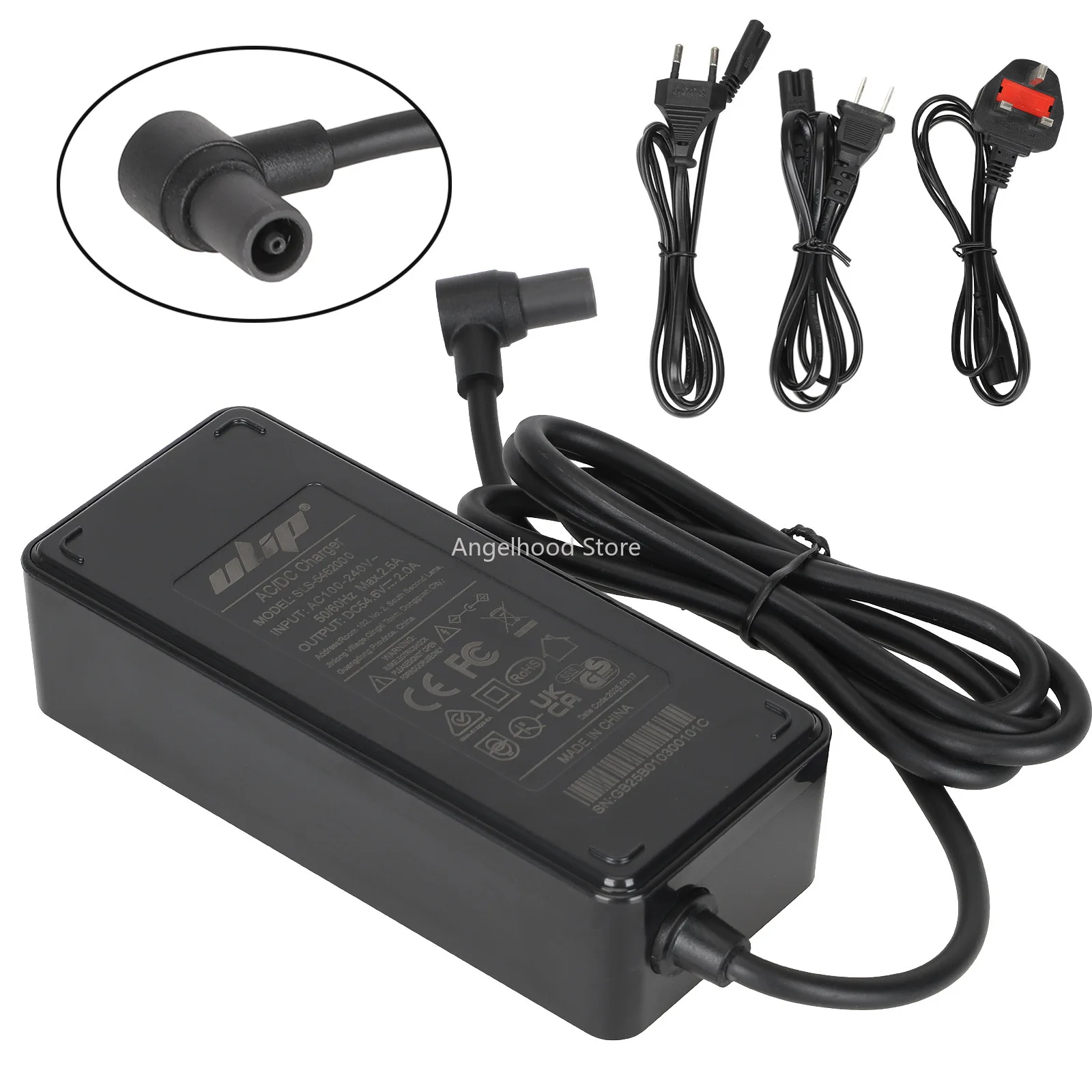 

Ulip 54.6V2A Scooter Parts Adapter Charger EU US UK Scooter Charger Adapter for Xiaomi 4Ultra 4Pro Second Generation