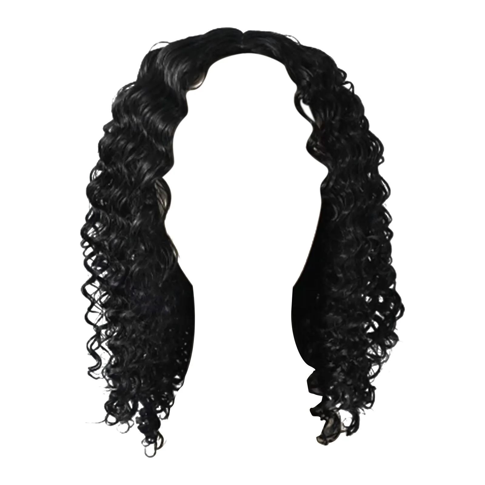 Small Curly Wigs Popular Solid Color Short Curly Synthetic Hair Fashion Parting High Temperature Chemical Fiber Hair Wig