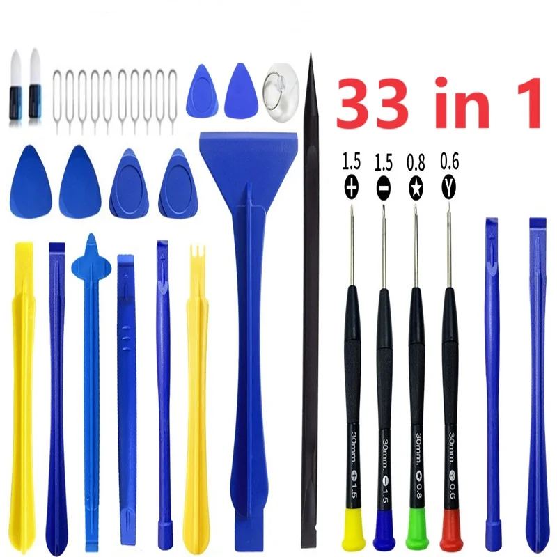 28 40 43 en 1 kit de herramientas de reparación de teléfono móvil, apertura de pantalla LCD, destornilladores para iPhone iPad 6