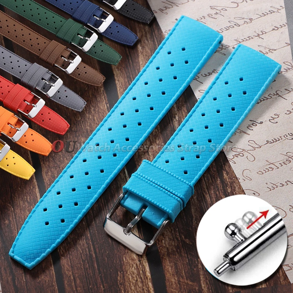 Rubber Strap Diver - Quick Release Premium Tropical Rubber Watchstrap