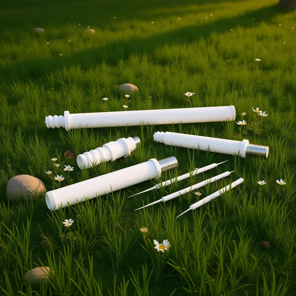 

2Pcs Toilet Brush Pole Attachments Threaded Replacement Handle for Toilet Brush Head Strong Sturdy Design Easy Clean Bathroom