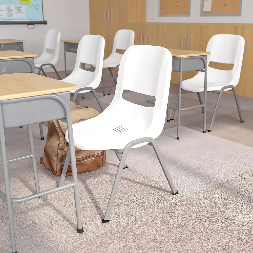 Ergonomic Shell Student Stack Chair - Classroom Chair / Office Guest Chair, fully assembled, compatible  our banquet chair