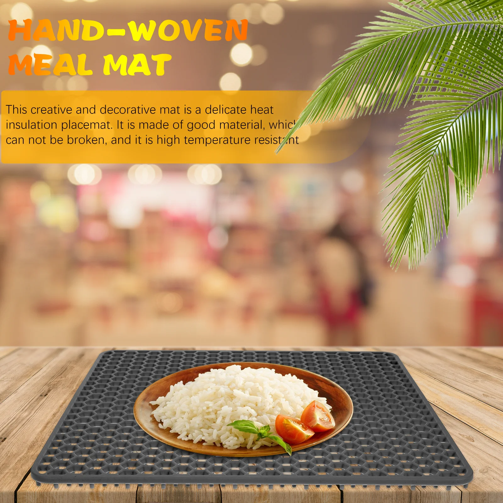 

Silicone Kitchen Mat Heat Resistant Anti Slip Dish Drying Pad Counter Protector Drain Mat Simple Style Home Decor Gift