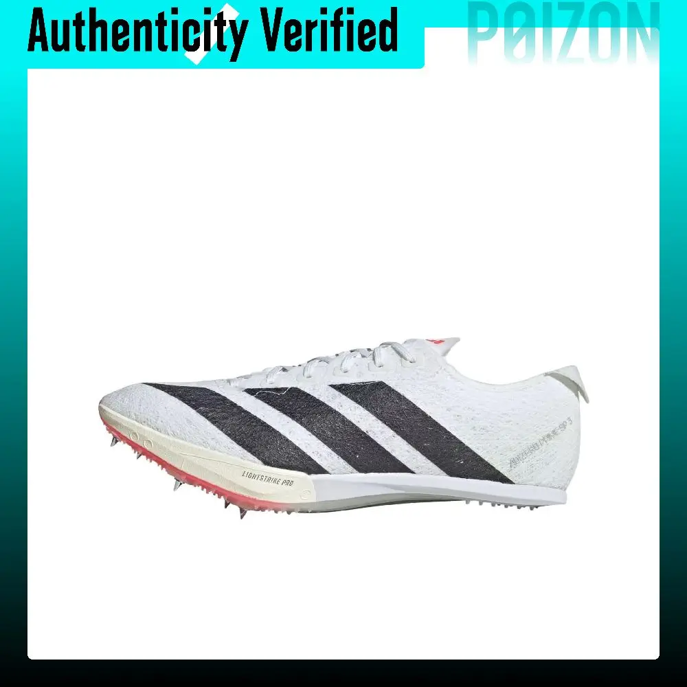Adidas ADIZERO PRIME SP 3 Low-top Track And Field Shoes Unisex Cloud White Core Black Clear Red Color IH5801