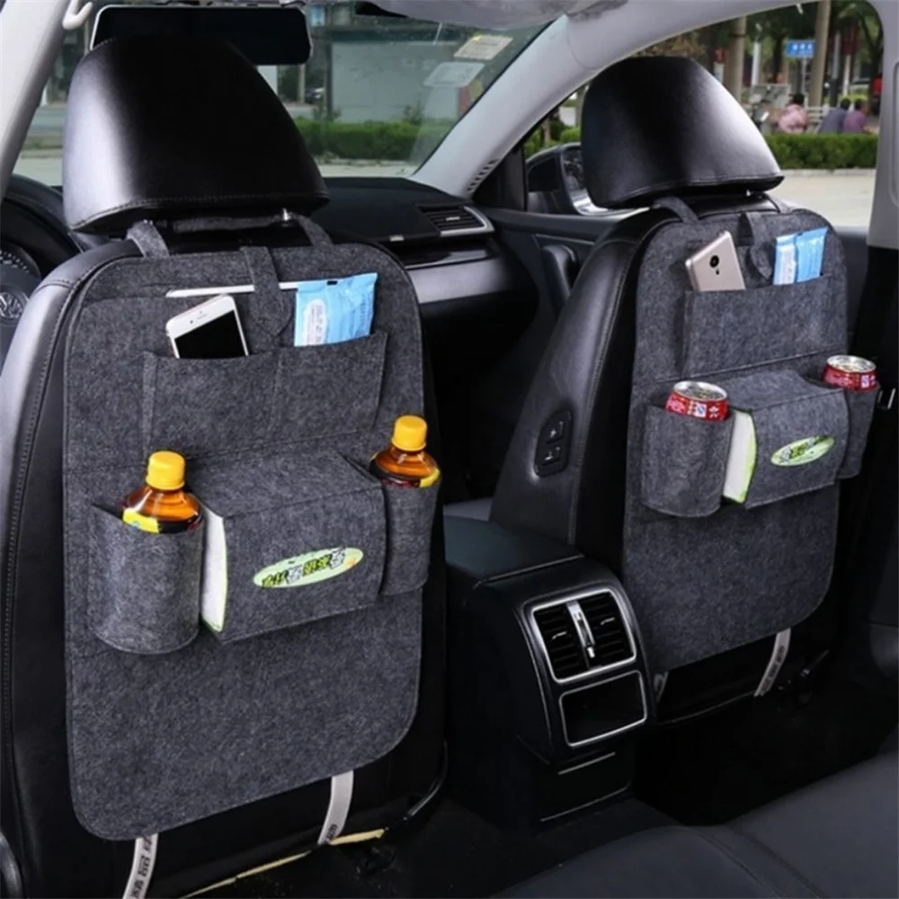 

Car Rear Seat Organizer Storage Bag For TOYOTA Avalon Avensis Allion Auris Hybrid Crown RAV4 Alphard 4Runner Hilux Back Seat Bag