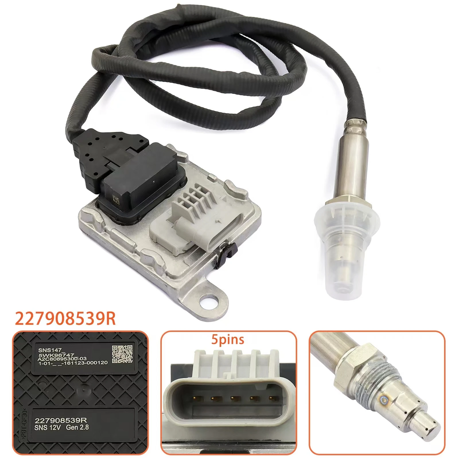 

5WK96747A For Renault Opel Vauxhall Nox Sensor 227908539R 5WK96747 SNS147 A2C80895300-03