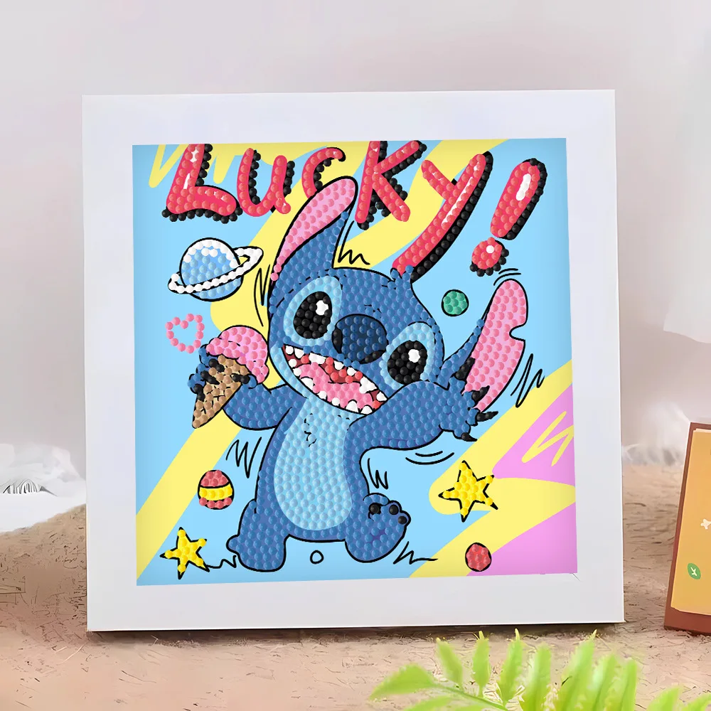 Sanrio Stellalou Linabel Lilo & Stitch Diamond Painting Kuromi My Meiody Ręcznie robiona diamentowa naklejka z ramką na zdjęcia