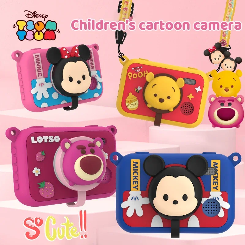 Disney Mickey Mouse Cartoon Camera Toy Anime Pooh Lotso  3.5inch Digital Smart Camera High Definition Photography Kids Gift