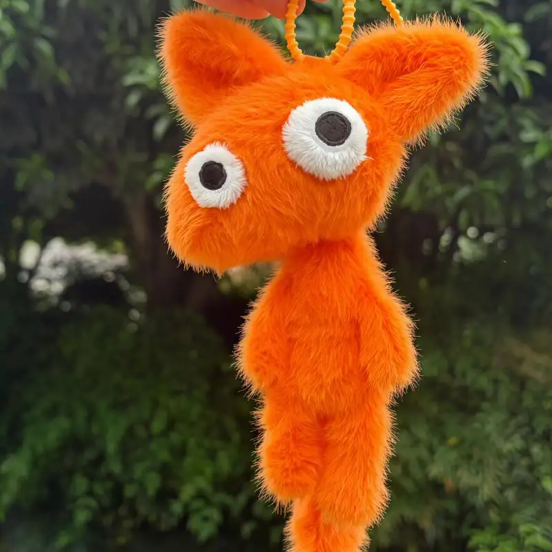 Small Mango Fox Plush Keychain, No Attribute Mouth‑Tube Fox Bean Bag Pendant, 19cm Soft Stuffed Doll With Lanyard, Full Payment